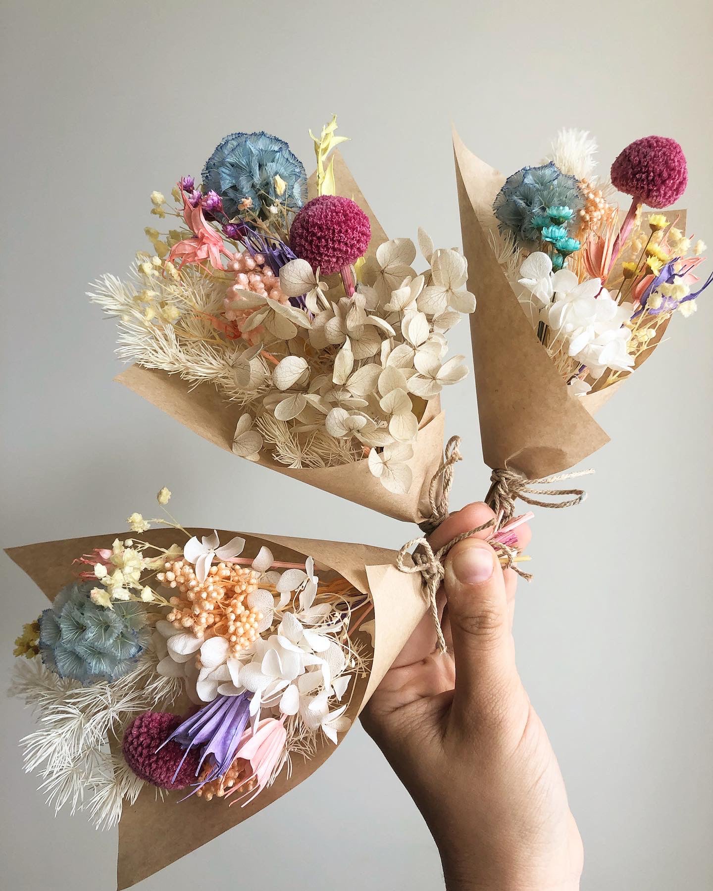 Dried mini posy - CUSTOM