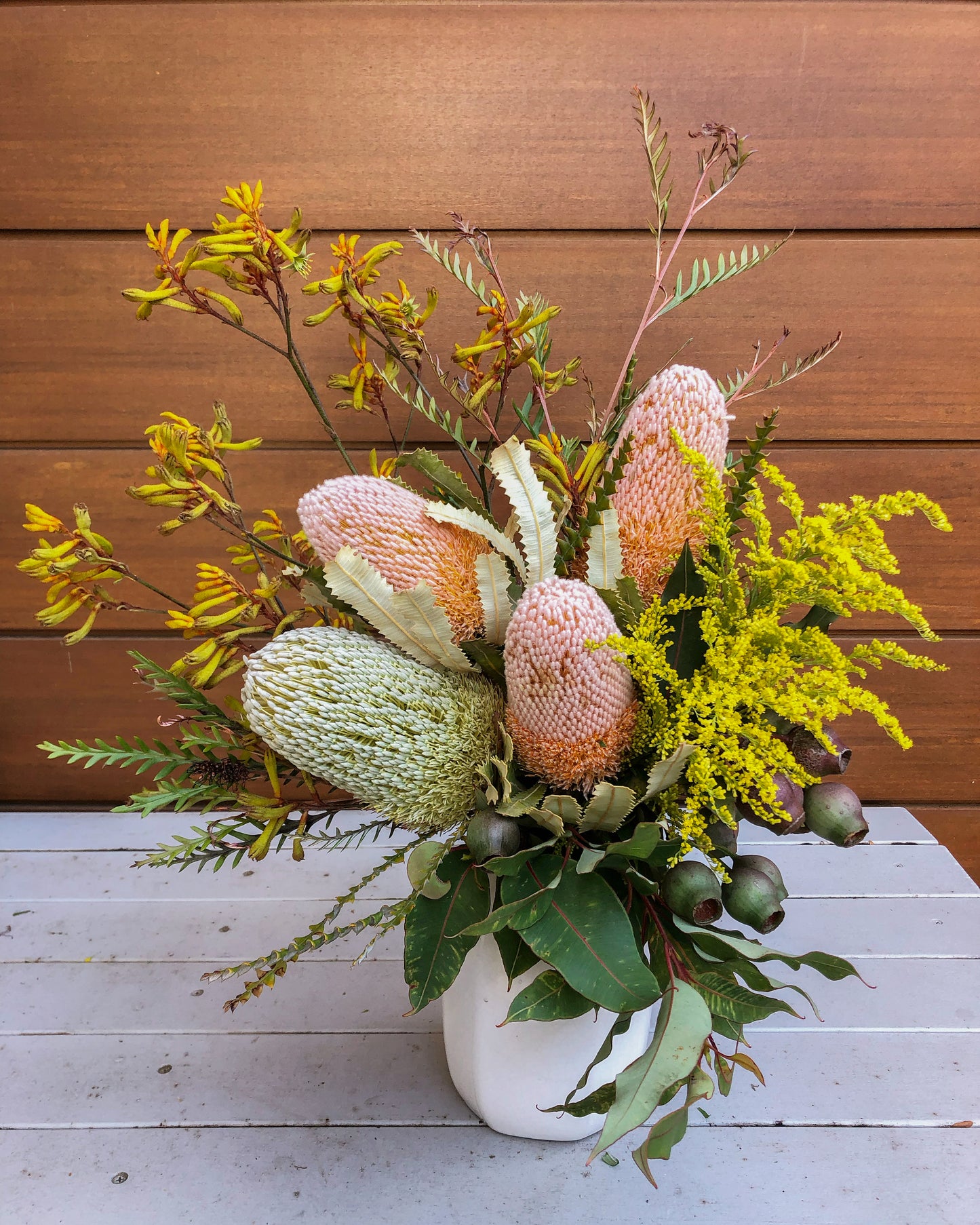 Florists choice arrangement - native