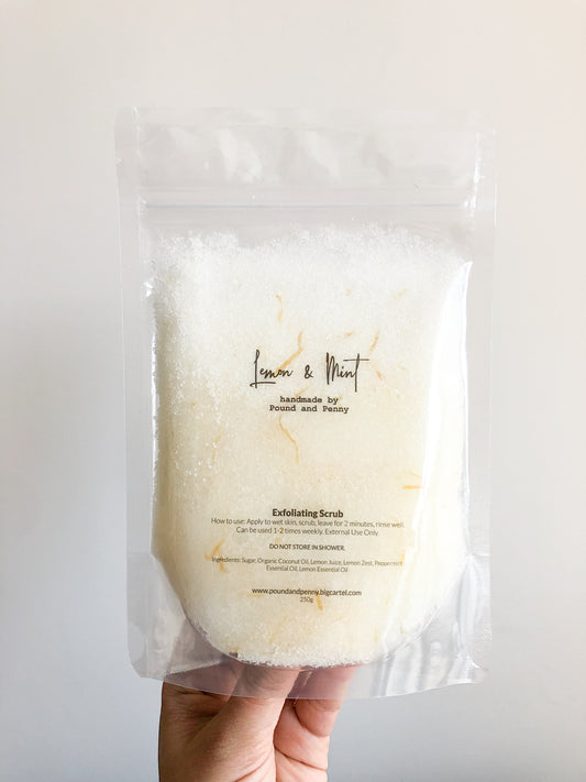 Lemon and Mint Exfoliating Scrub 250g