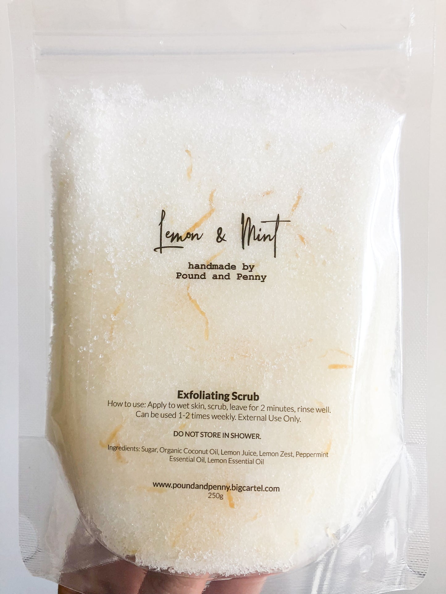 Lemon and Mint Exfoliating Scrub 250g