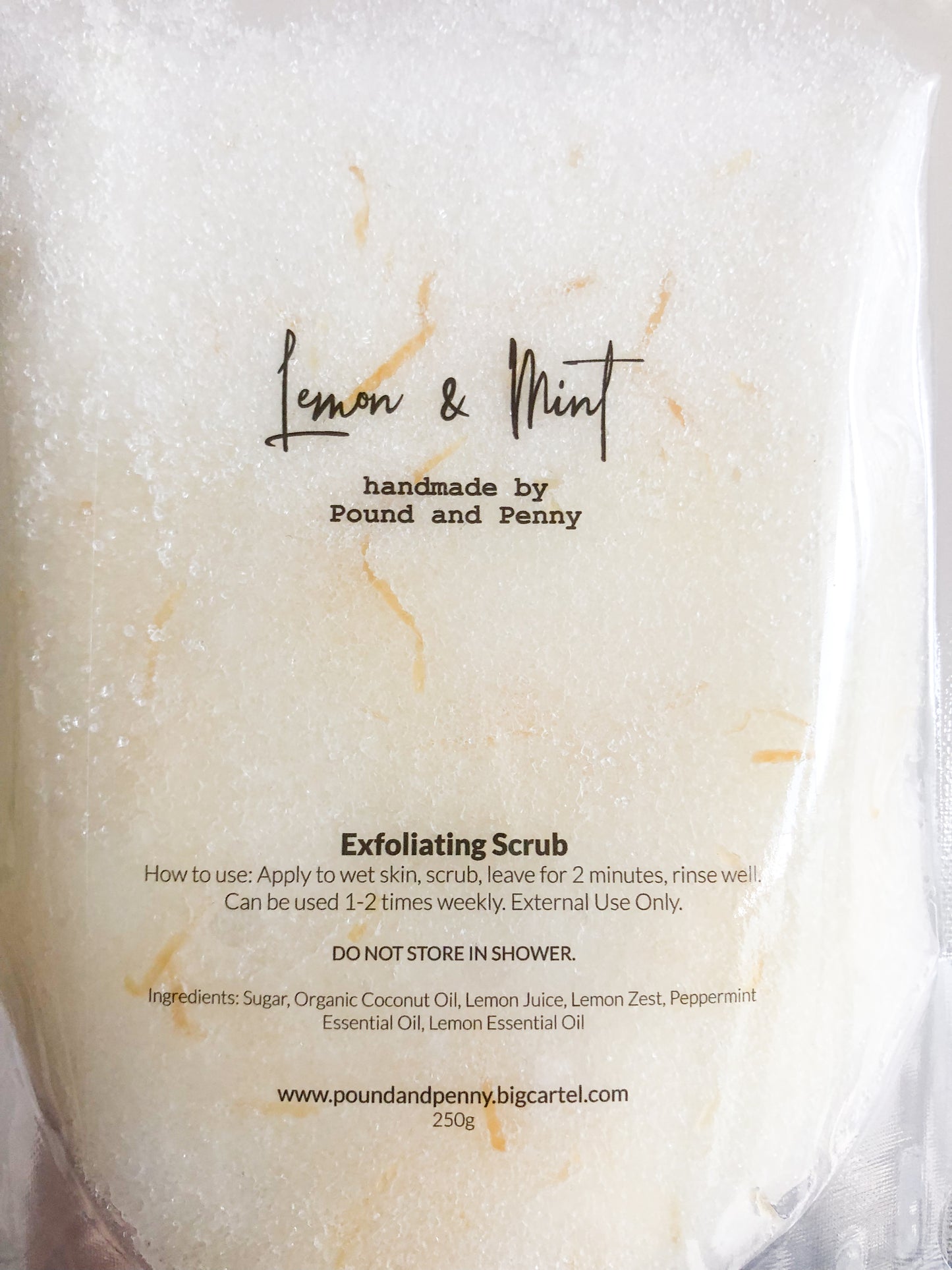 Lemon and Mint Exfoliating Scrub 250g