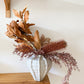 Neutral dried vase - large