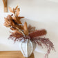 Neutral dried vase - large
