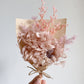 Dried mini posy - pink/purple