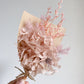 Dried mini posy - pink/purple