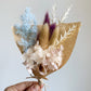 Dried mini posy - cool tones