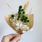 Dried mini posy - green