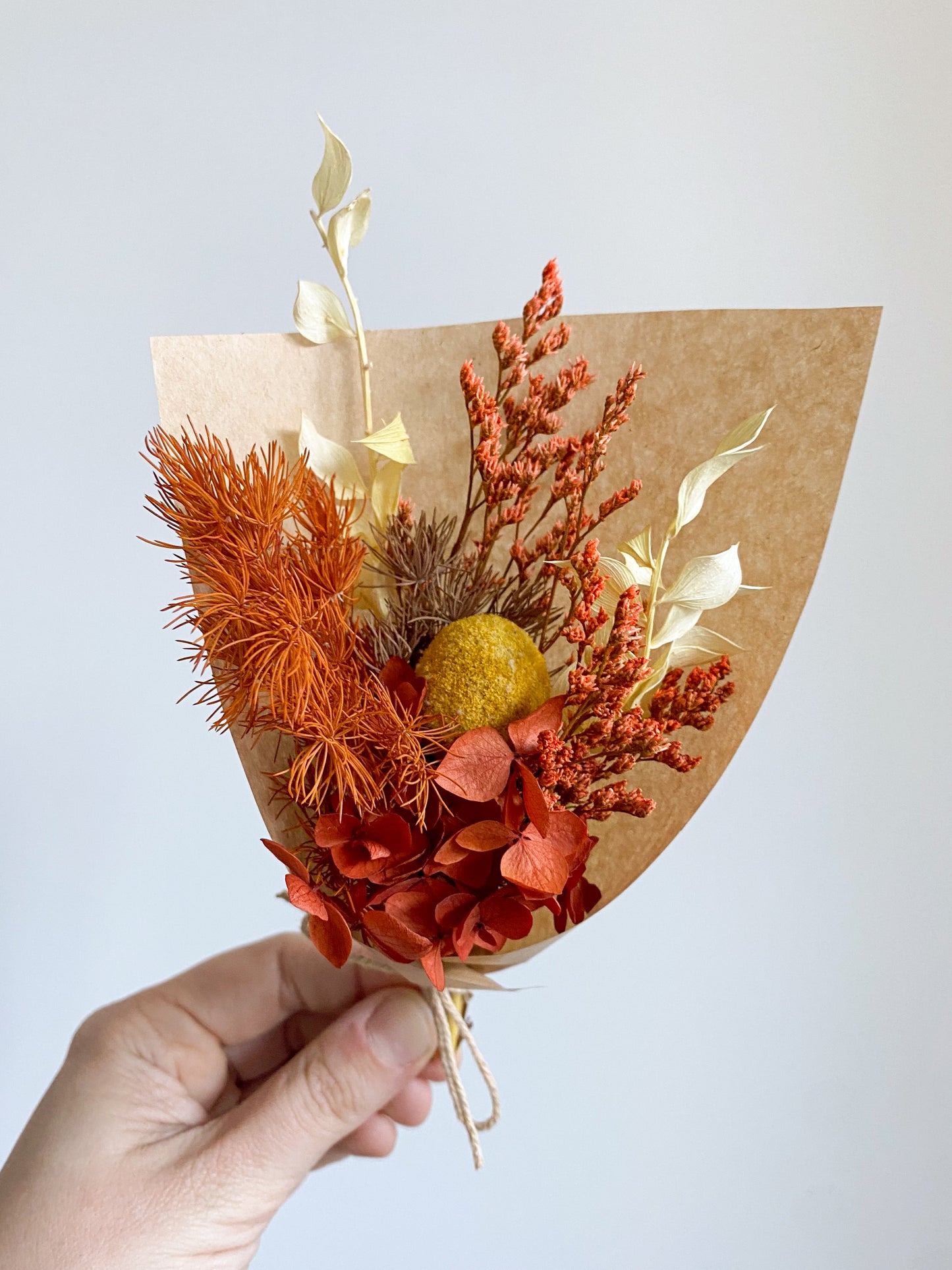 Dried mini posy - autumnal #2