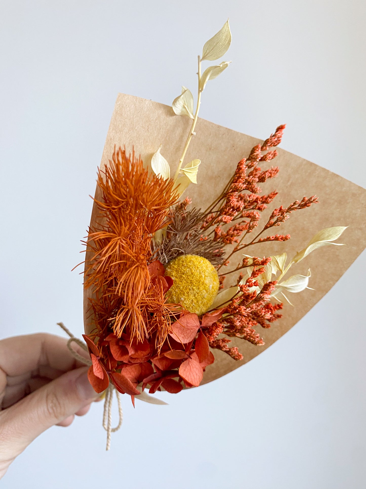 Dried mini posy - autumnal #2