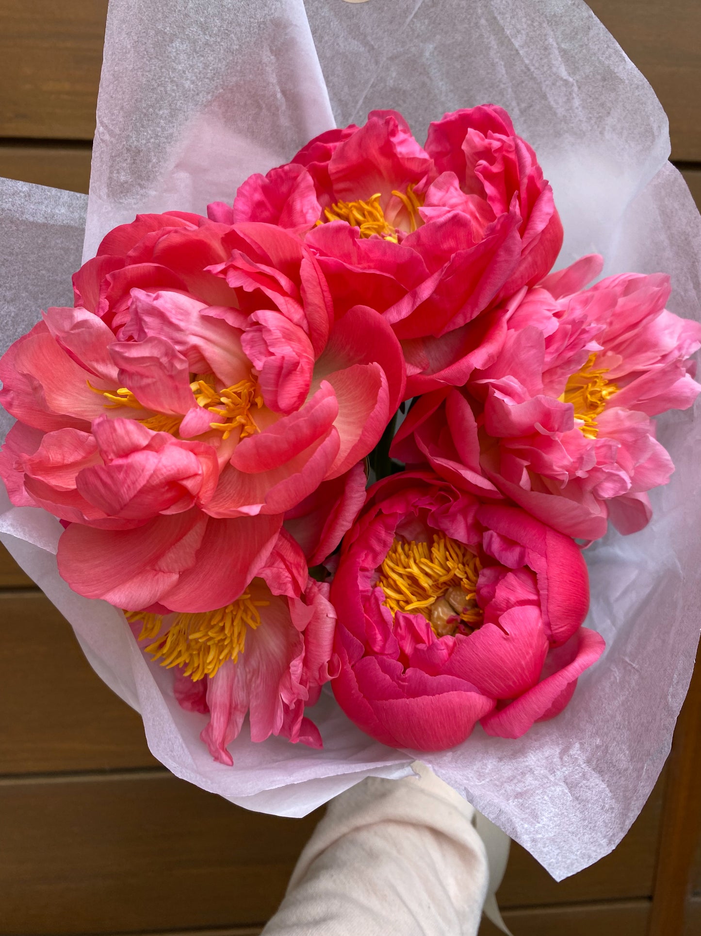 Send peonies - two sizes