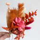 Dried mini posy - pink/autumnal