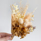 Dried mini posy - yellow/autumnal