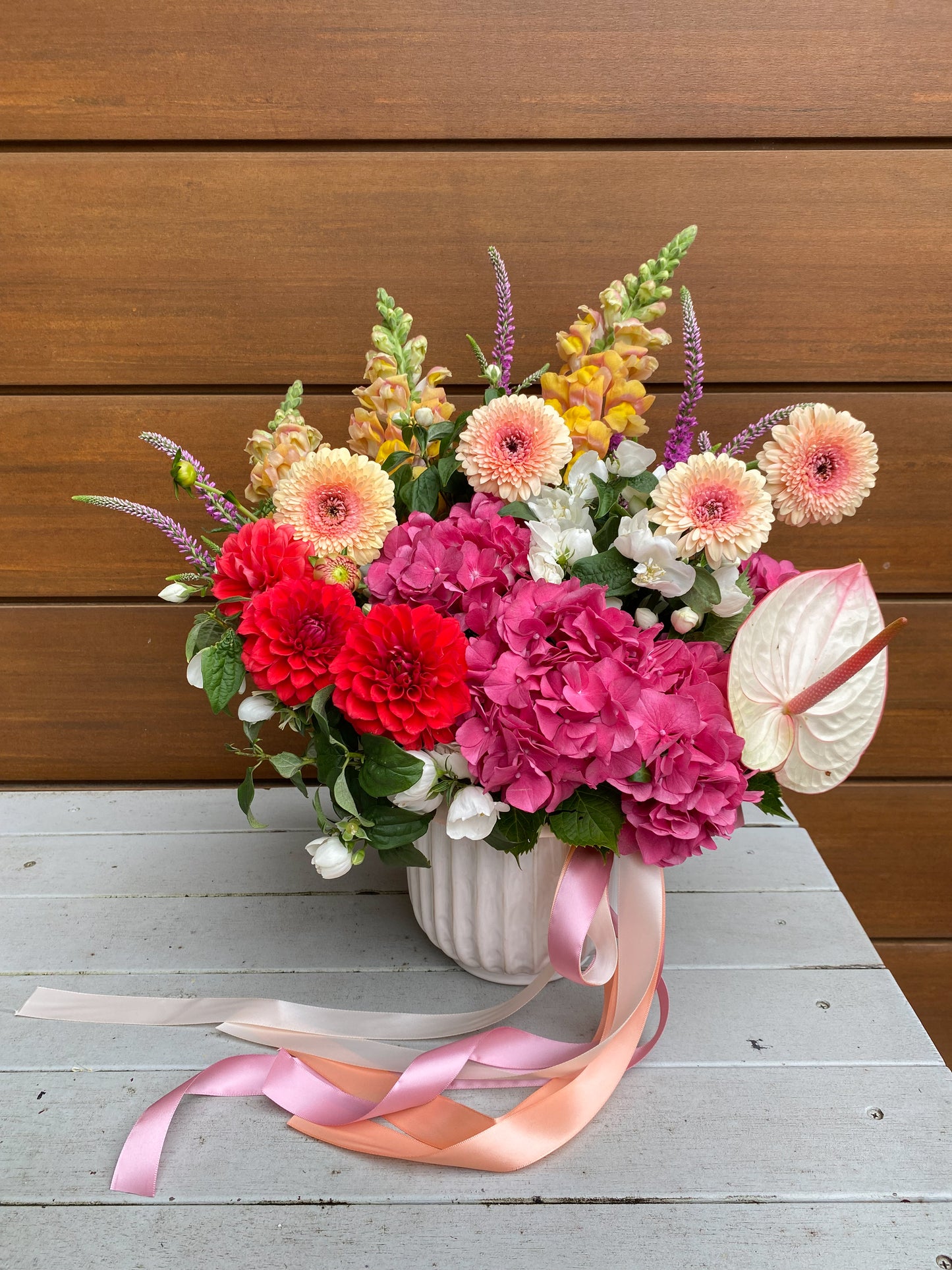 VDAY Vase Arrangement - Deluxe