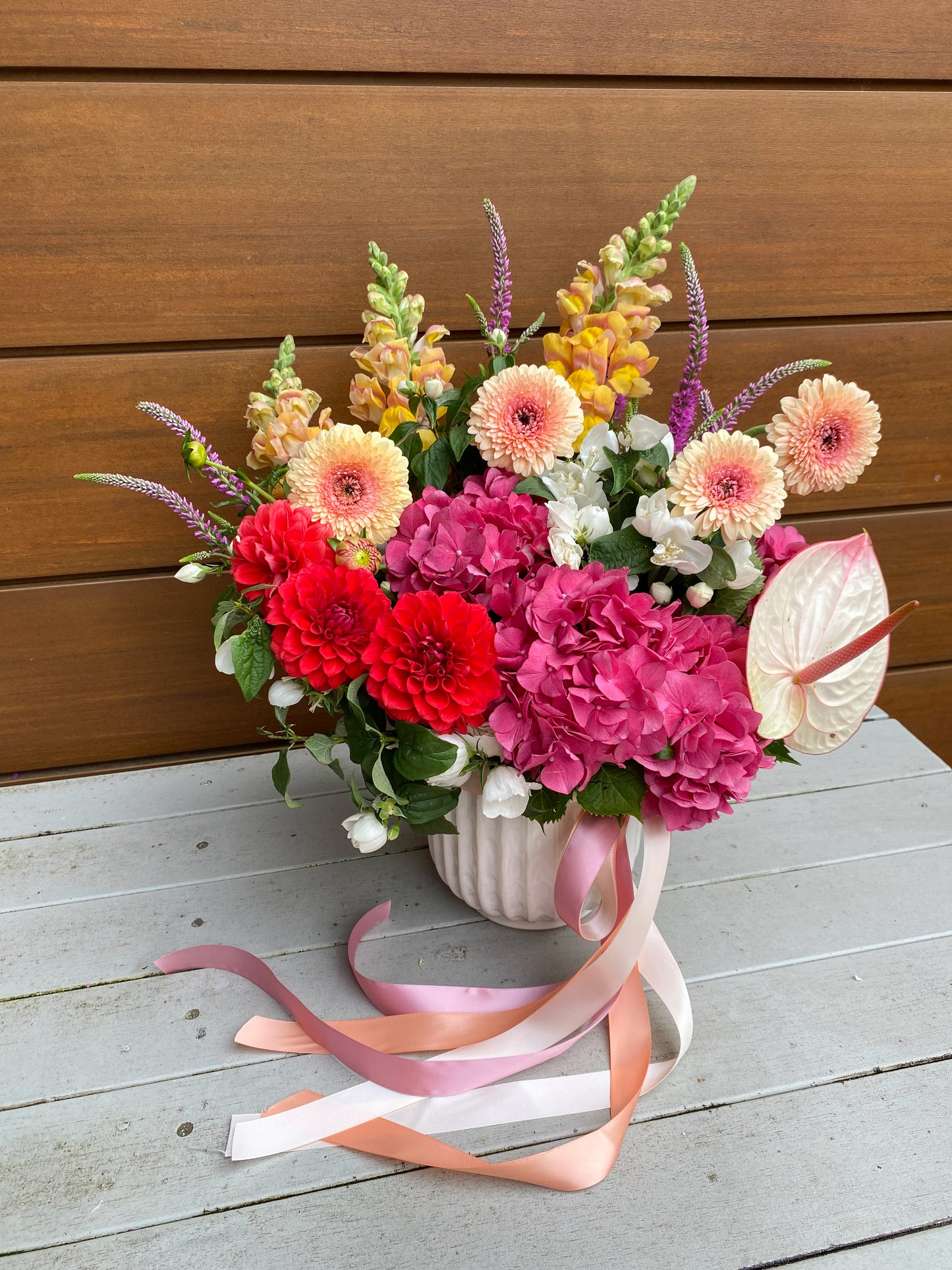 VDAY Vase Arrangement - Deluxe