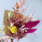 Dried mini posy - warm rainbow