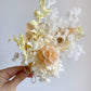 Dried mini posy - yellow