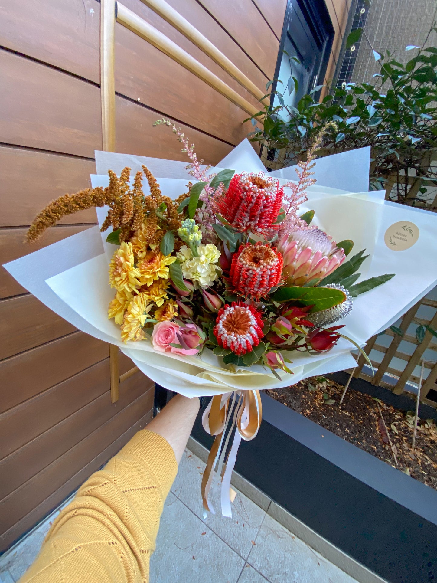 Florists choice arrangement - native