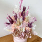 Pink/purple everlasting pot - medium