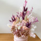 Pink/purple everlasting pot - medium
