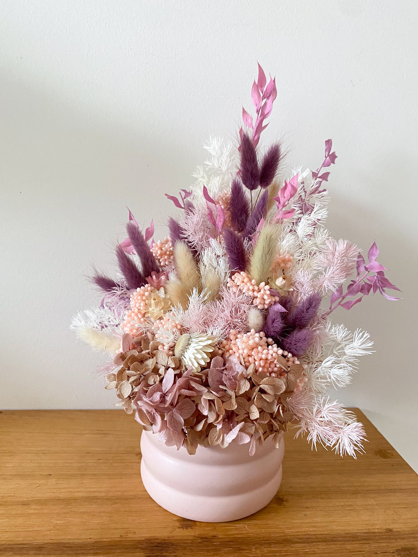 Pink/purple everlasting pot - medium