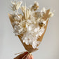 Dried mini posy - cream