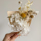 Dried mini posy - yellow