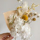 Dried mini posy - yellow