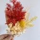 Dried mini posy - warm