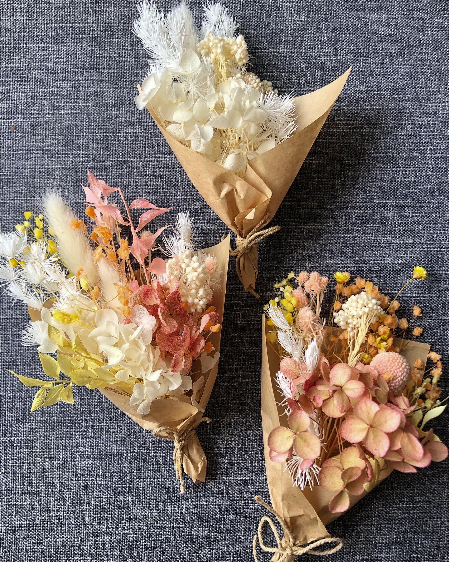 Dried mini posy - CUSTOM