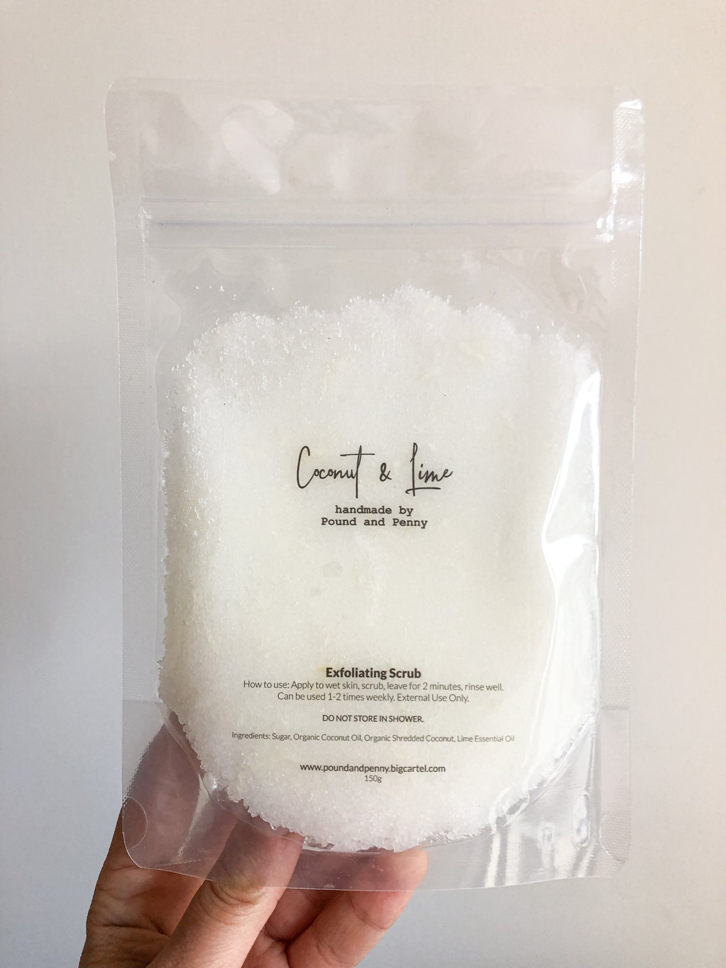 Coconut and Lime Exfoliating Scrub 150g