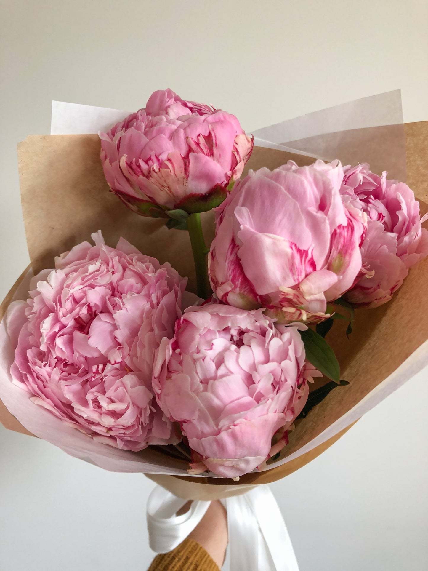 Send peonies - two sizes