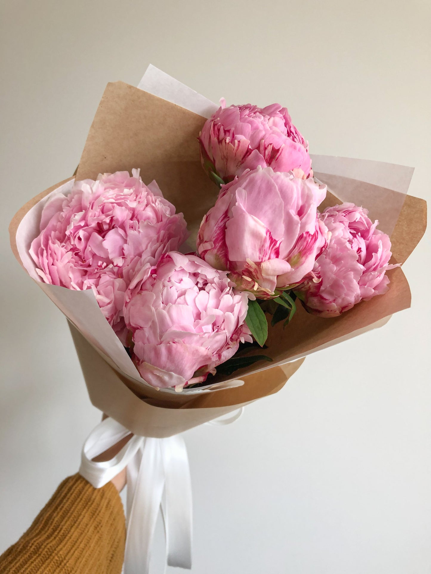 Send peonies - two sizes